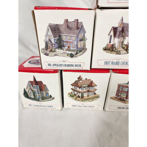 NOS 1990's The Americana Collection 12 Piece MIni Town Collectables - Picture 5 of 14